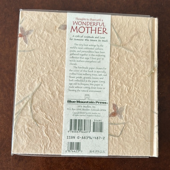 Thoughts to Share with a Wonderful Mother. Gift Book. Blue Mountain Arts. NWT - Picture 8 of 8